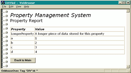 Figure 10: Listing Properties