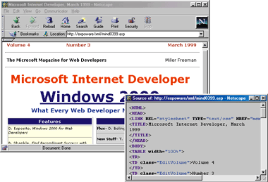 Figure 14: Netscape does XML