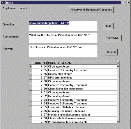 Figure 3: Showing Patient Orders