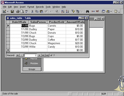 Figure 13: A Sample Database