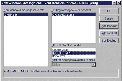 Figure 14 Handling BullsEye Events