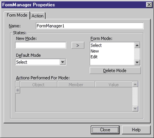 Figure 4: Form Mode Property Page