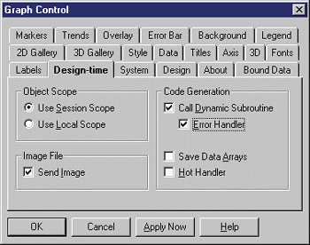 Figure 1: Code Creation Settings