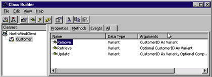 Figure 4: Creating and Managing Class Interfaces