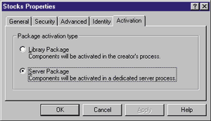 Figure 6: Setting MTS Package Type