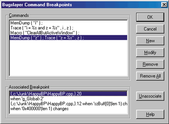 Figure 2 Command Breakpoints