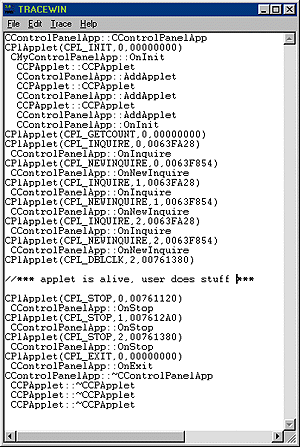 Figure 1 TRACE Dump