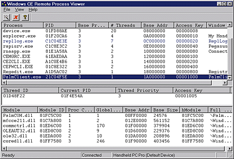 Figure 5 The Remote Process Viewer