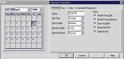 Figure 13 A Form's Merged Property Pages