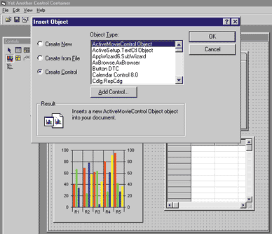 Figure 27 Adding Controls to the Container