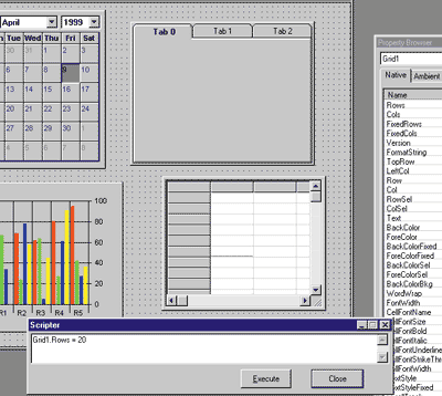 Figure 32 Scripting in VBLite