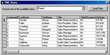 Figure 3: Retrieved Recordsets