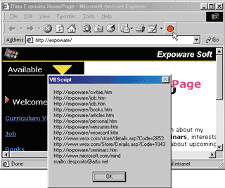 Figure 7: Enumerating Links in a Page