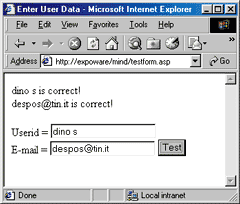 Figure 9: Running the Sample Component