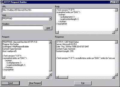 Figure 1 HTTP Request Builder