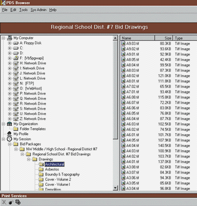 Figure 1: The PDS Interface