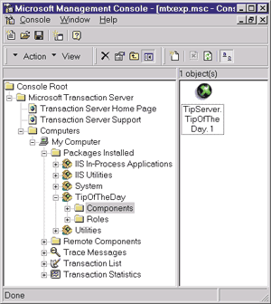 Figure 9: Adding an In-process Component