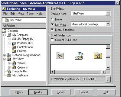 Figure 5: AppWizard Step 4