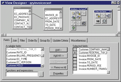 Figure 5: View Designer