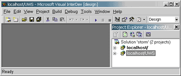 Figure 5: Multiple Projects in Visual InterDev 6.0