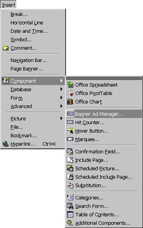 Figure 13: Insert Options