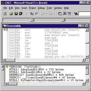 Figure 4 Stepping into the CALL