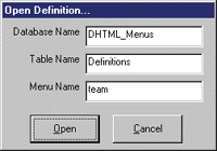 Figure 10: Tree Menu Information