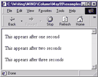 Figure 2: Timing Element Visibility