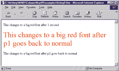 Figure 4: Changing Element Attributes