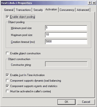 Figure 2 Object Pooling Settings