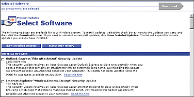 Figure 4: The Product Catalog in English