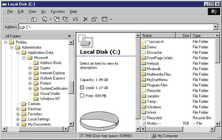 Figure 10 The Directory Tree for Application Data