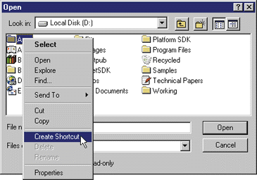 Figure 15 a Sample App's Context Menu