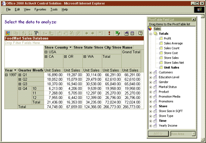 Figure 11 Hosting the PivotTable Control