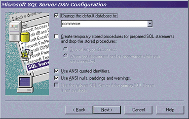 Figure 3: Deselecting Temporary Stored Procedures