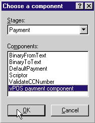 Figure 5: Adding the vPOS Component