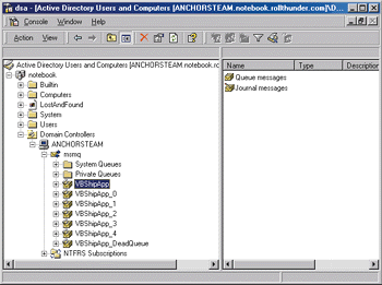 Figure 5 Viewing Queues with MSMQ Explorer