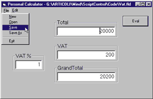 Figure 4: Customizable Calculator