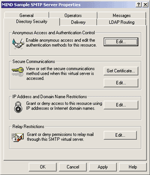 Figure 7: Security Settings