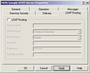 Figure 12: LDAP Routing Options