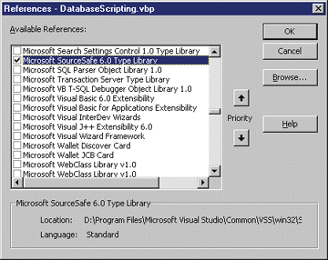 Figure 5: SourceSafe Type Library