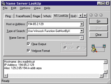 Figure 2: NSLookUp of IPAddress