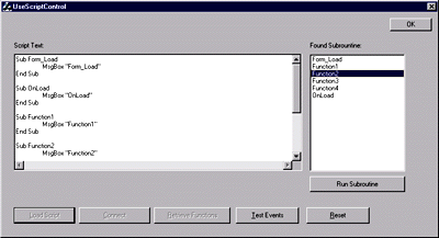 Figure 4: The Active Script Host Composite Control