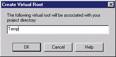 Figure 3: Creating a Virtual Root