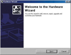 Figure 2: Hardware Wizard