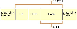 Figure 2.2    IP MTU and TCP MSS