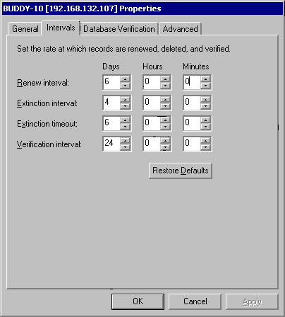 Figure 7.8 Name Record Configuration Dialog Box