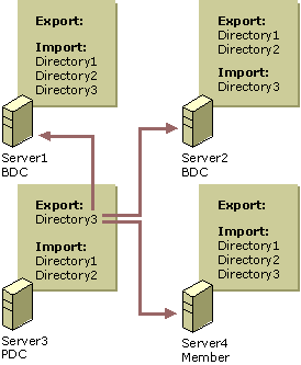 Figure 10.5    The LAN Manager Replication Service Process