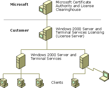 Figure 16.1    Terminal Services Licensing Components