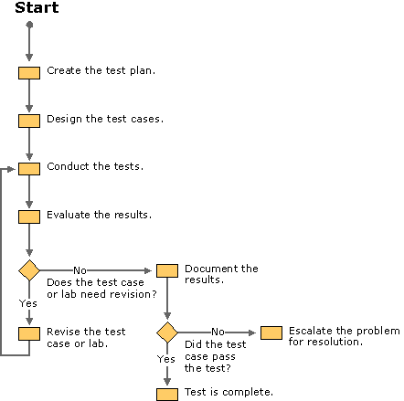 Figure 4.2    Process for Planning and Conducting Tests